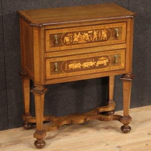 Inlaid Wooden Chest Of Drawers In Louis XIV Style