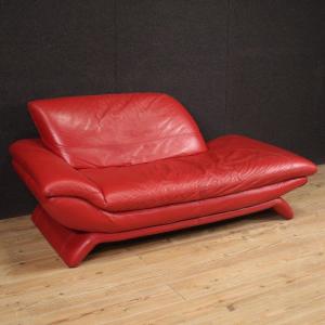 Particular Of 80's Leather Italian Sofa