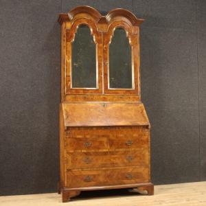 English Double Body Trumeau In Wood From The 20th Century