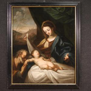 Great 17th Century Italian Painting, Holy Family