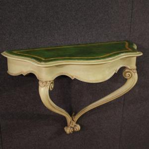 Console italienne laquée et peinte