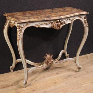 French Lacquered Console In Louis XV Style