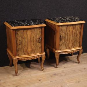 Pair Of 20th-century Italian Bedside Tables