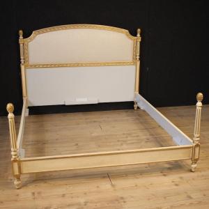 Lacquered And Gilded Double Bed In Louis XVI Style