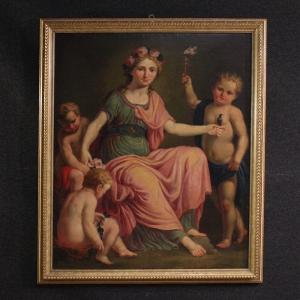 Grand tableau néoclassique du 18ème siècle, Aurore triomphant de la Nuit