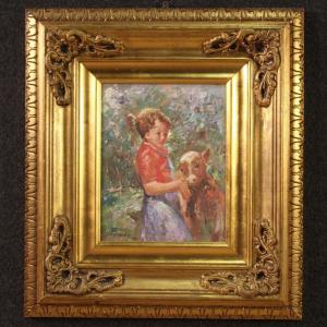 Small Signed Painting From The 20th Century