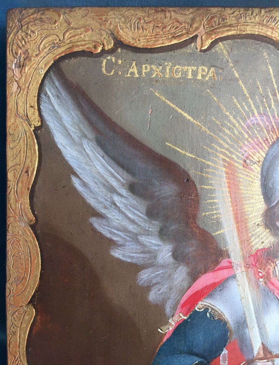 Icon Of Saint Michael Archangel 19th Century, Monastery Of The Caves Of Kiev / Kyiv Pechersk Lavra / Ukraine / Russia Orthodoxe / Icone-photo-3