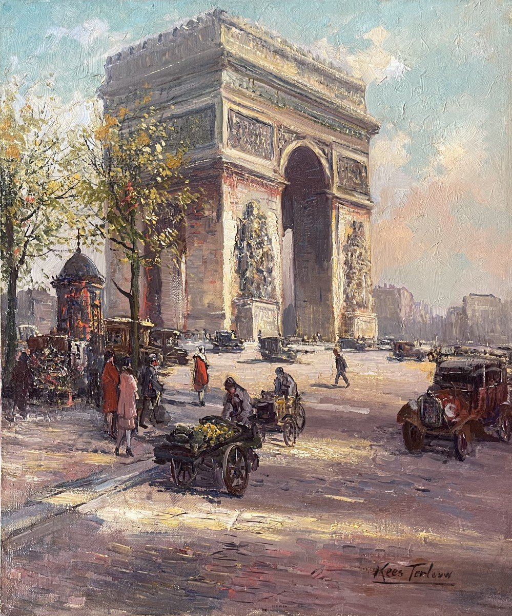 Kees Terlouw (1890-1948), Arc De Triomphe Paris 1925, Oil On Canvas / Cees Terlow / Dutch