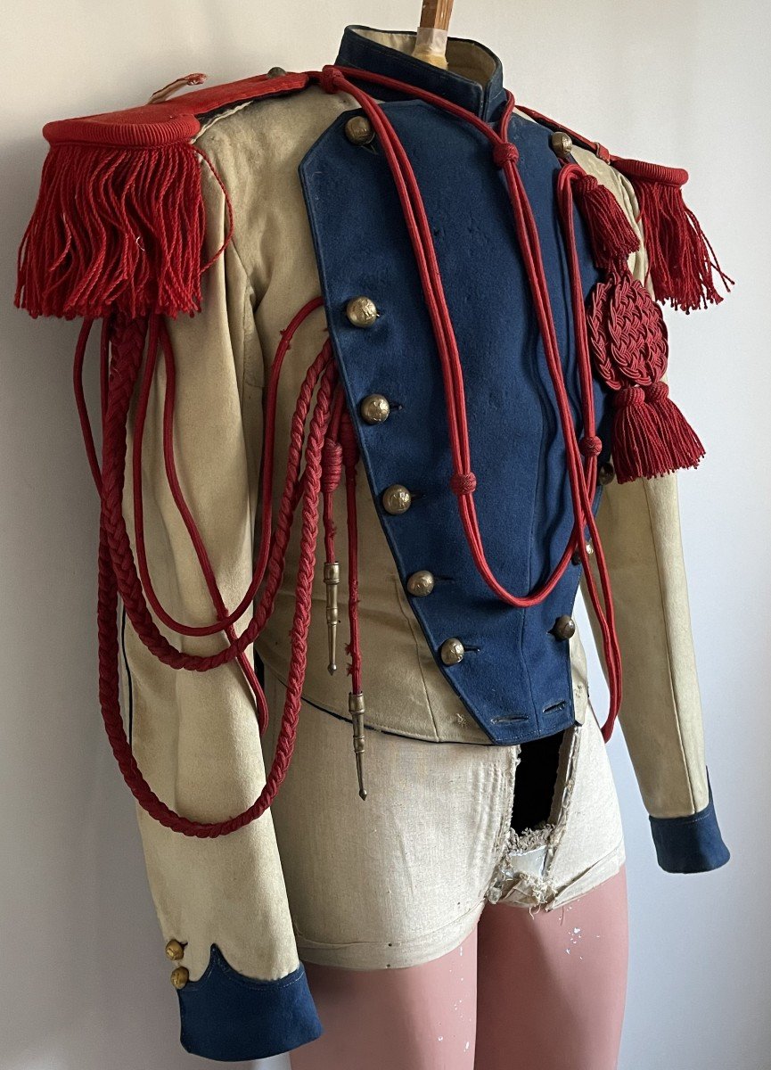 Rare Lancer's Suit Of The Imperial Guard Second Empire Napoleon / Cavalry Kurtka Jacket -photo-3