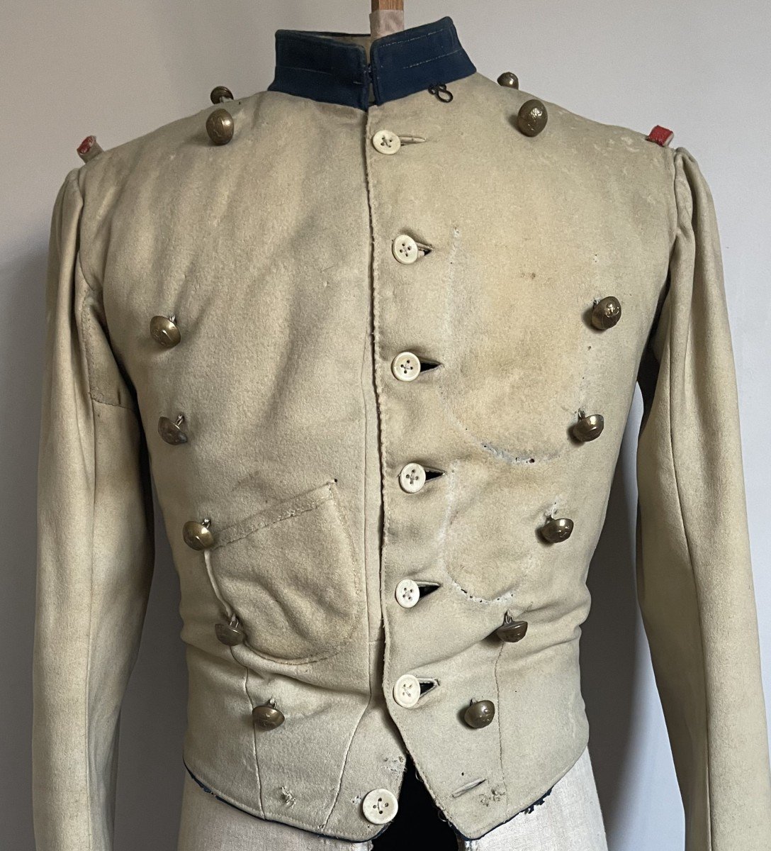Rare Lancer's Suit Of The Imperial Guard Second Empire Napoleon / Cavalry Kurtka Jacket -photo-3