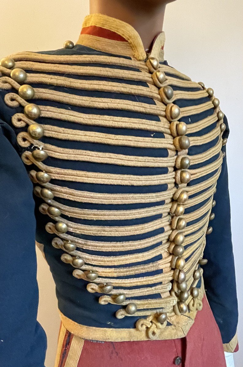 Rare Uniforme 7e Hussards Second Empire Napoléon / Ensemble Nominatif, Provenance Muséale-photo-1