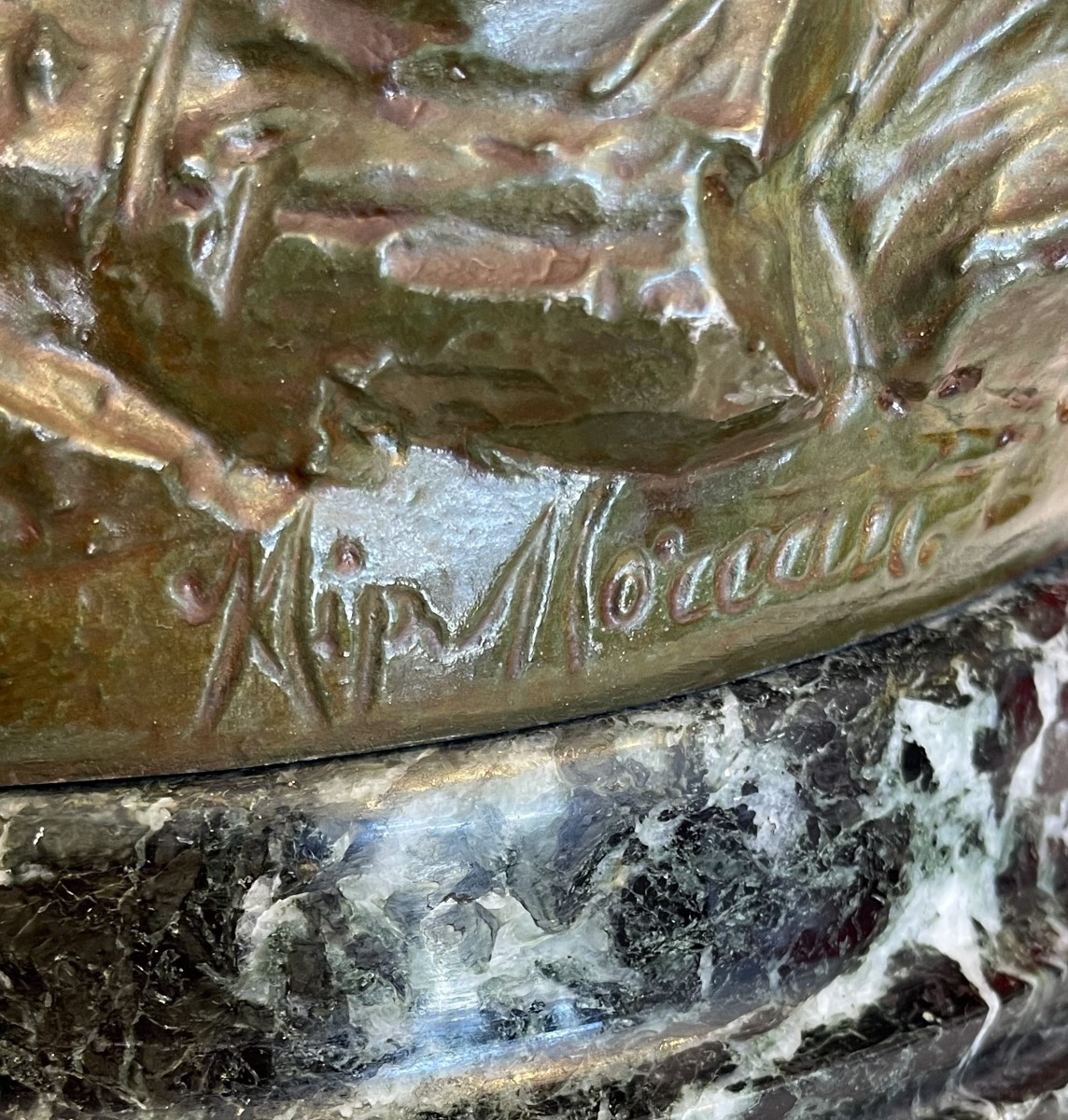 "pro Patria", Large Sculpture By Hippolyte Moreau (1832-1927) / Cuirassier Second Empire-photo-5