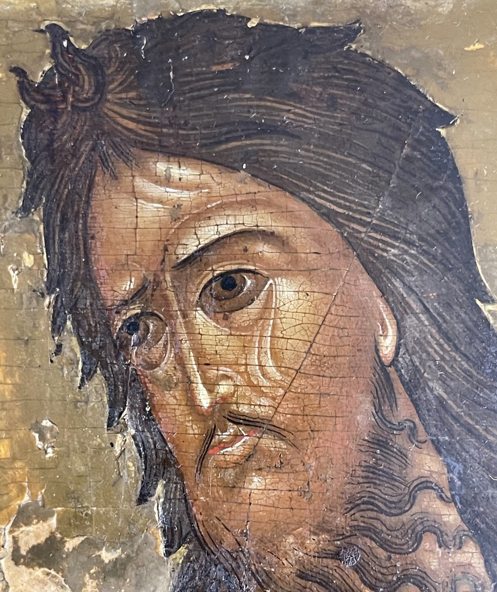 Icon Of Saint John The Baptist, Russia 17th Century -photo-2
