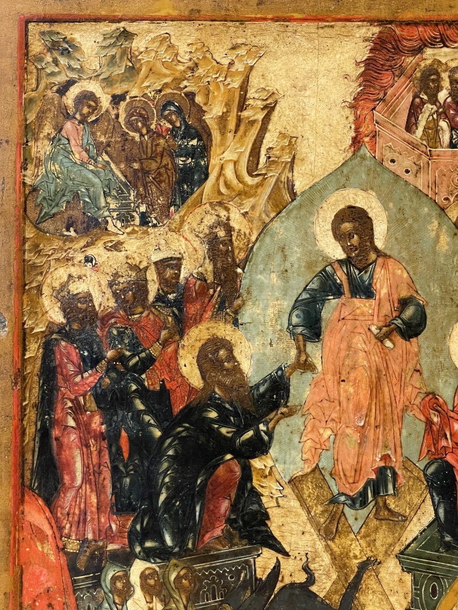 Icon Of The Resurrection Of Christ, Russia Circa 1800 / Orthodox Easter-photo-2