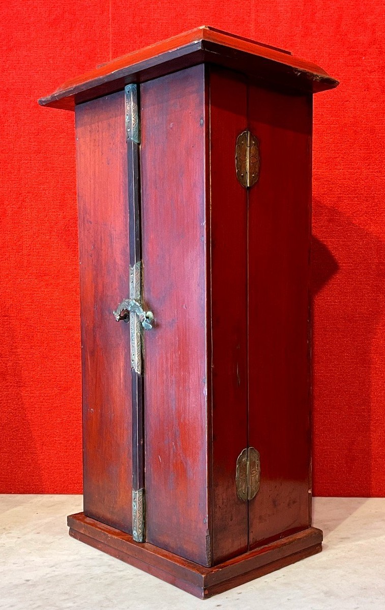 Grand Autel de Prière Bouddhique, Japon Epoque Edo 1603-1867 / Bouddha / Butsudan / Zushi -photo-4