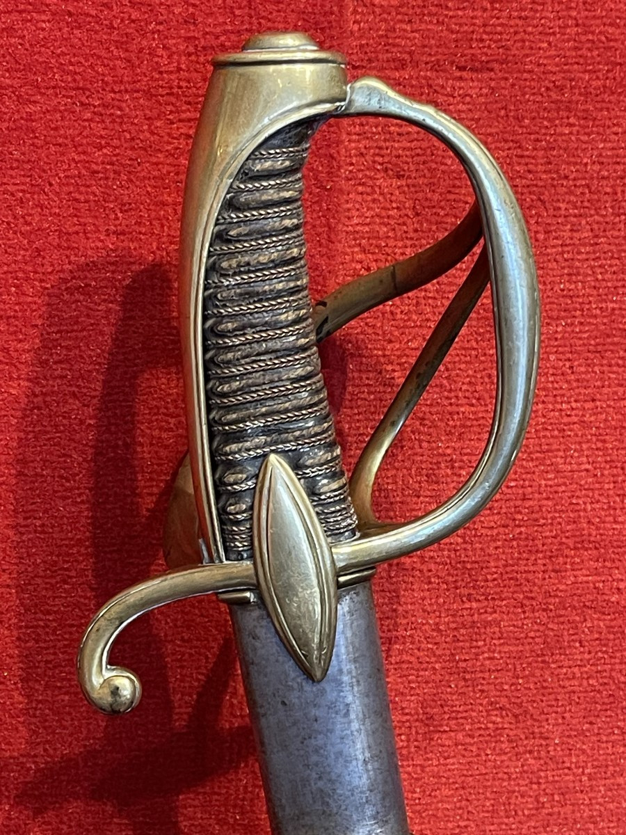 Light Cavalry Officer's Saber Model  Anxi, France 1st Empire / Napoleon Bonaparte Era-photo-3
