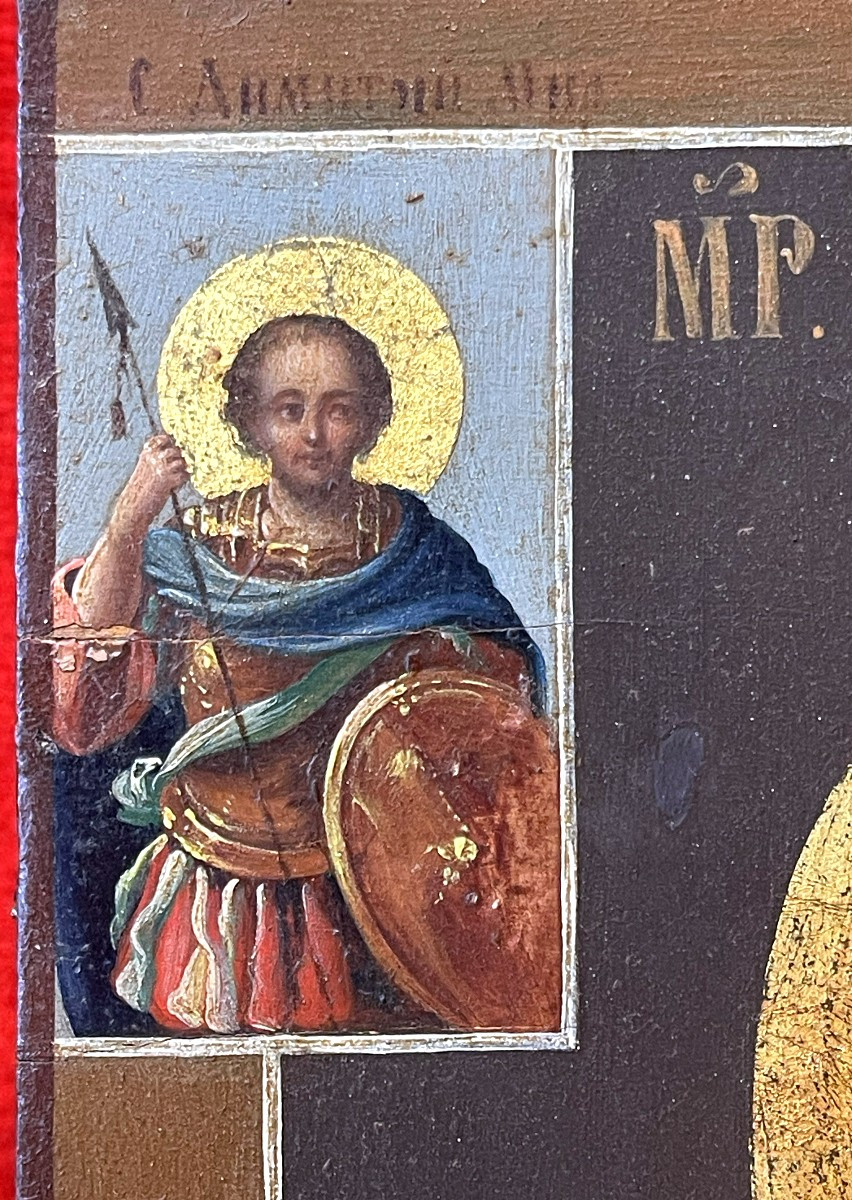 Icône de la Vierge de Smolensk, Russie 19e Siècle / Marie Mère de Dieu-photo-1