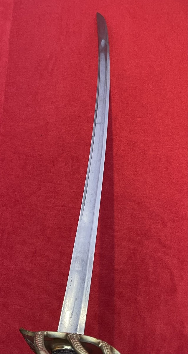 Sabre Officier Cavalerie Lourde 1822 Bancal, Epoque Louis-Philippe / Napoléon III, Cuirassier-photo-3