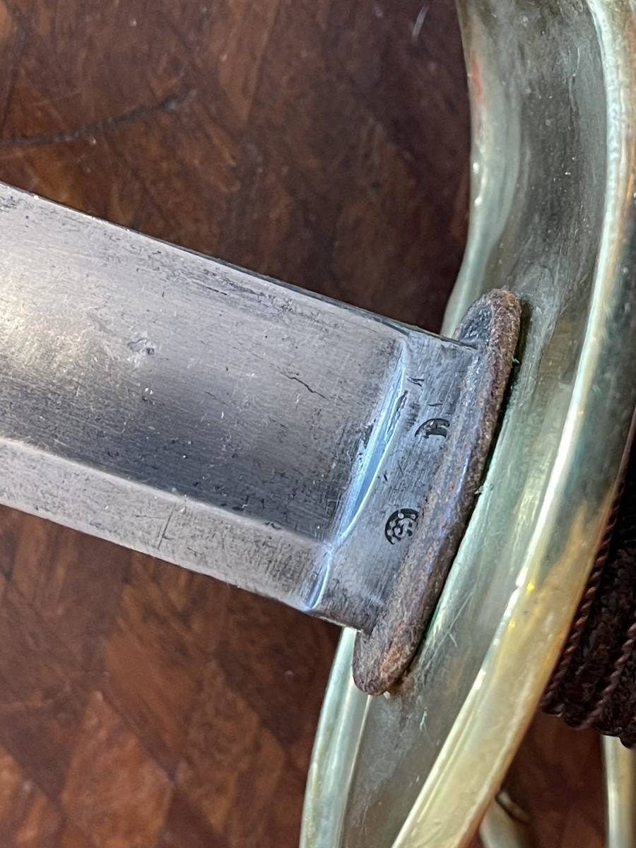 Sabre Officier Cavalerie Lourde 1822 Bancal, Epoque Louis-Philippe / Napoléon III, Cuirassier-photo-6