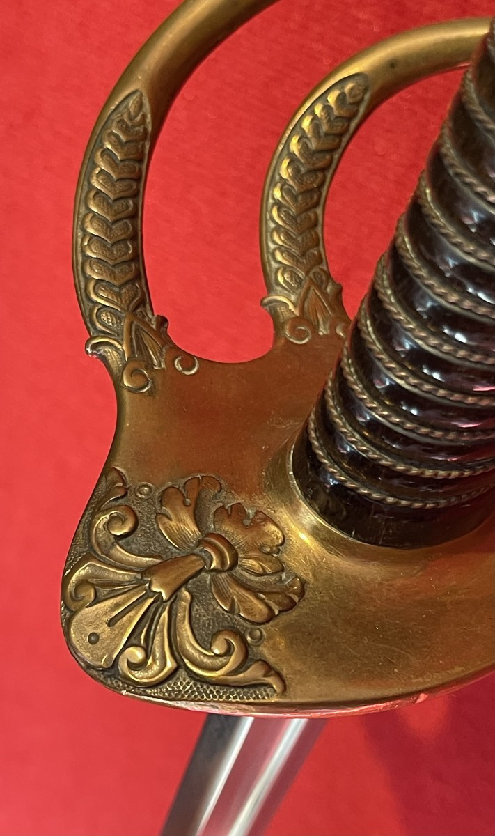 Sabre Officier Cavalerie Ligne Modèle 1882, France Troisième République-photo-4