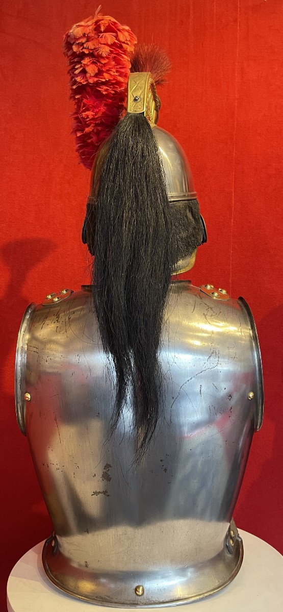 Casque et Cuirasse Troupe de Cuirassier, Second Empire Napoléon / Louis-Philippe Cavalerie-photo-4