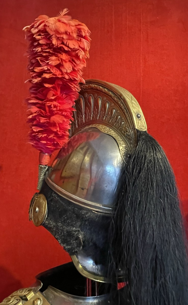 Casque et Cuirasse Troupe de Cuirassier, Second Empire Napoléon / Louis-Philippe Cavalerie-photo-3
