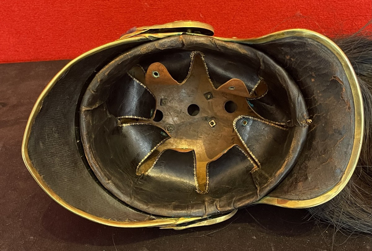 Ensemble Casque et Cuirasse Officier Cuirassier, Daté 1893, Fabrication de luxe / Cavalerie WW1-photo-6