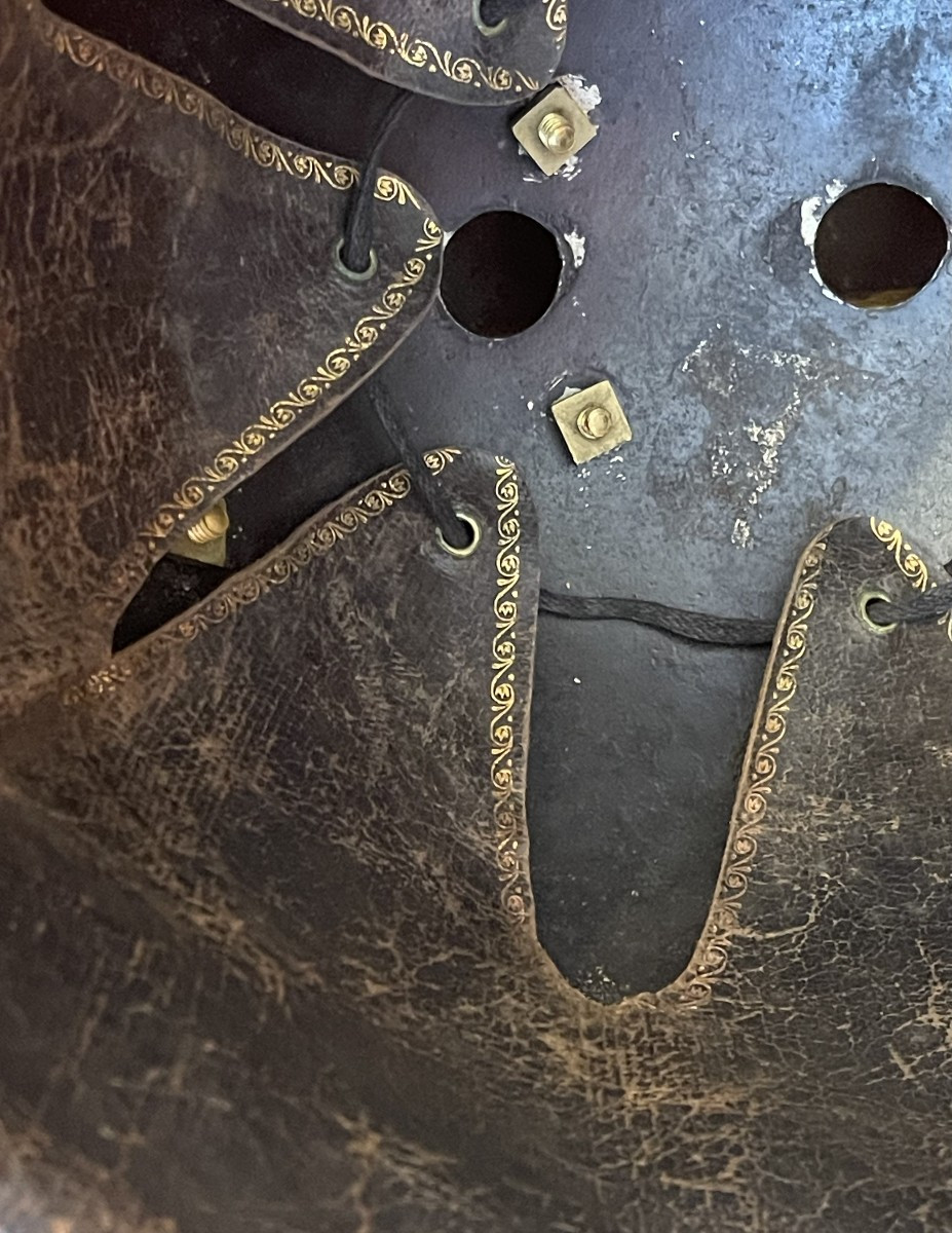 Casque Offiicer de Cuirassier Modèle 1874, Fabrication Alexis Godillot, France Cavalerie WW1-photo-5