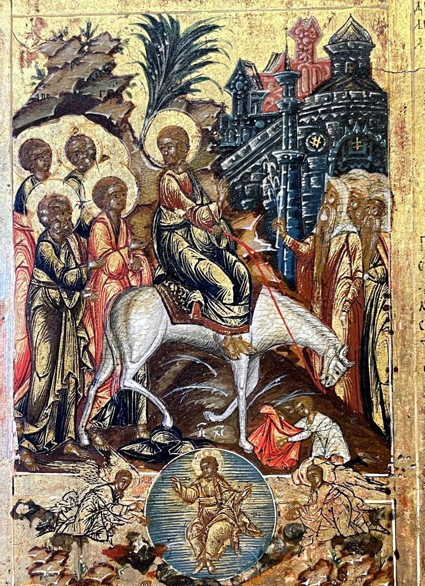 Importante Icône des Grandes Fêtes Orthodoxes, Russie 18e, Ecole de Palekh-photo-2