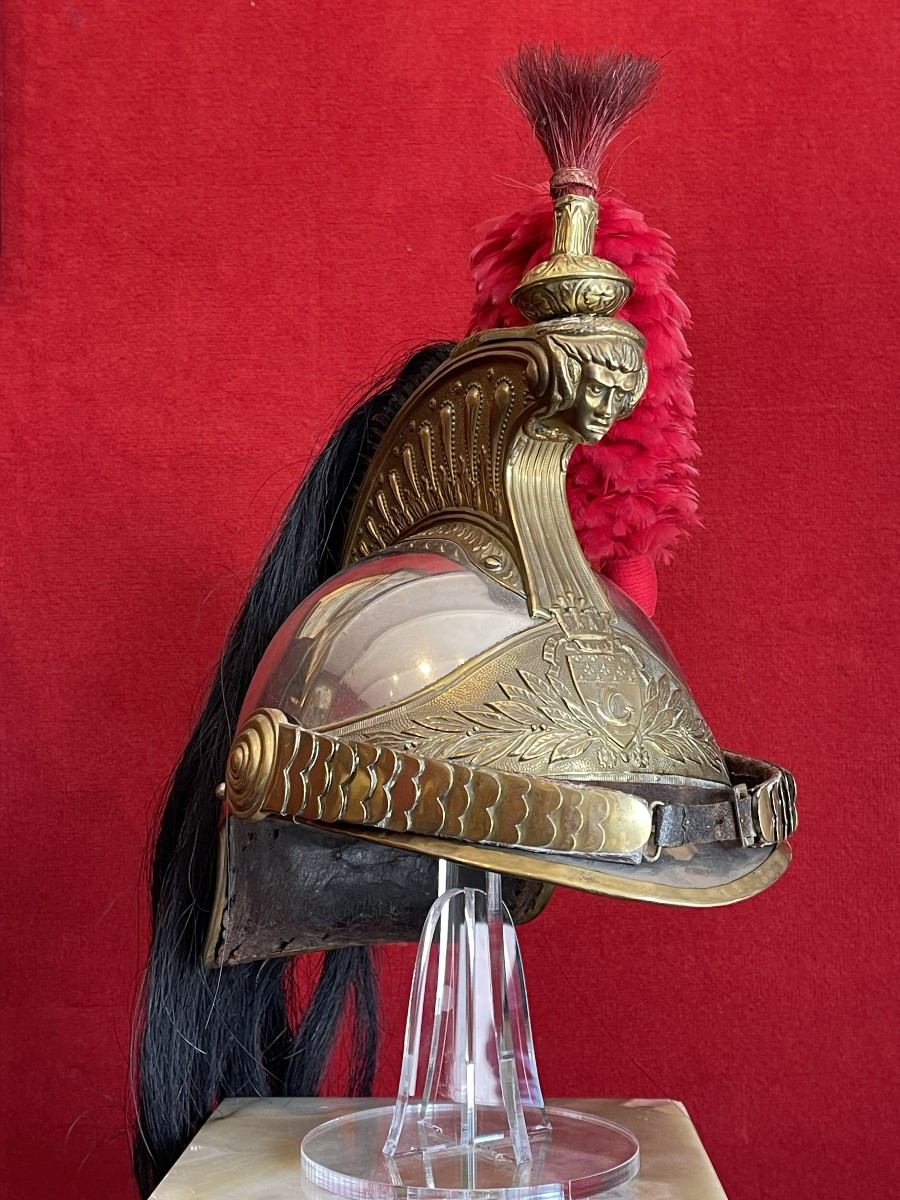 Helmet Of The Paris Republican Guard Mounted Cavalry, Model 1876/33, French Cavalry -photo-3