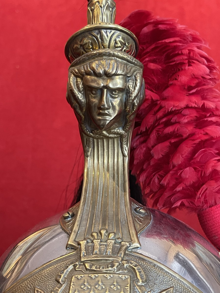 Helmet Of The Paris Republican Guard Mounted Cavalry, Model 1876/33, French Cavalry -photo-5