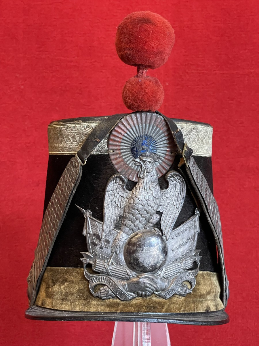 Shako For National Guard Officer, Model 1848, France, Second Republic-photo-2