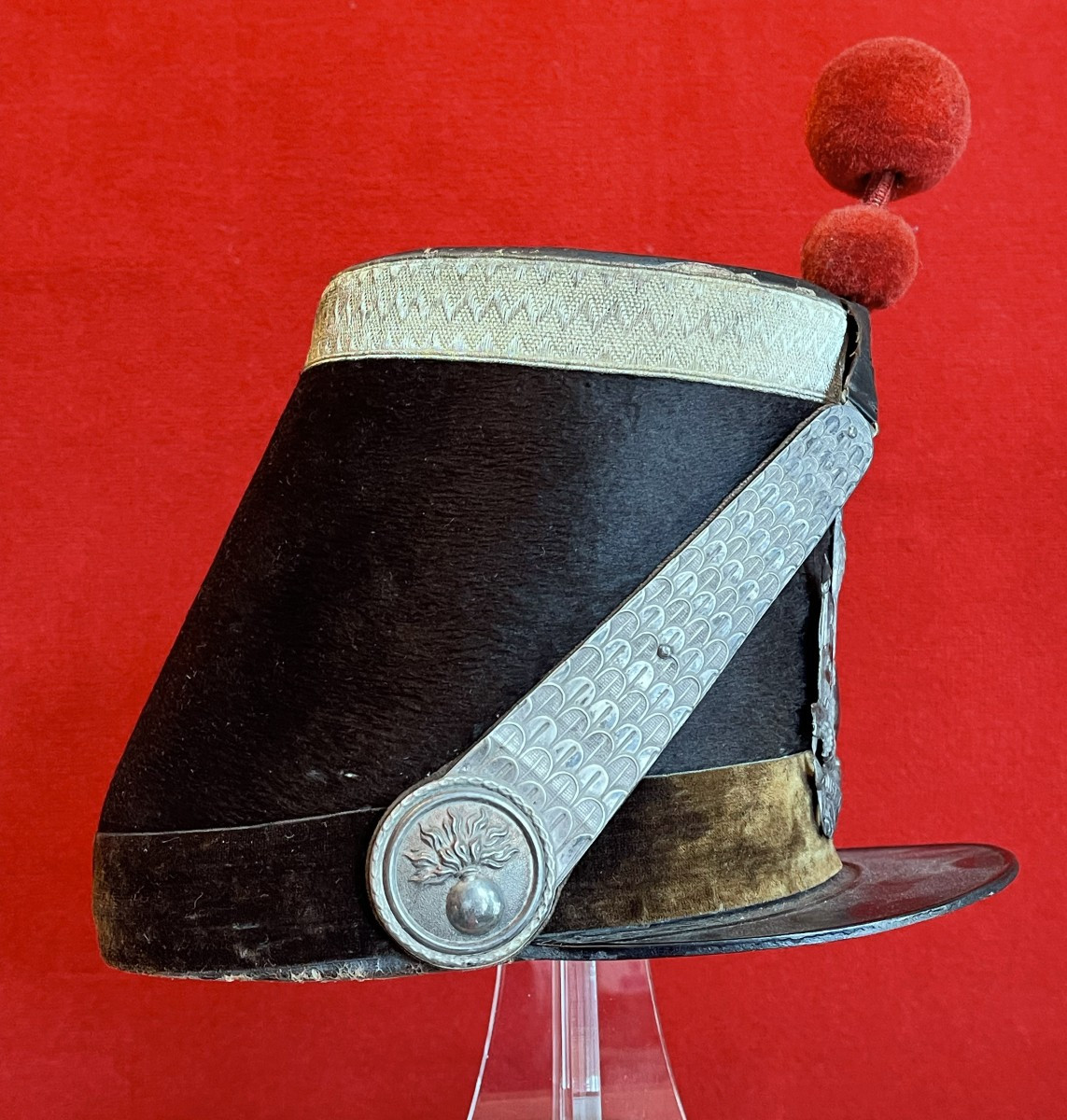 Shako For National Guard Officer, Model 1848, France, Second Republic-photo-3