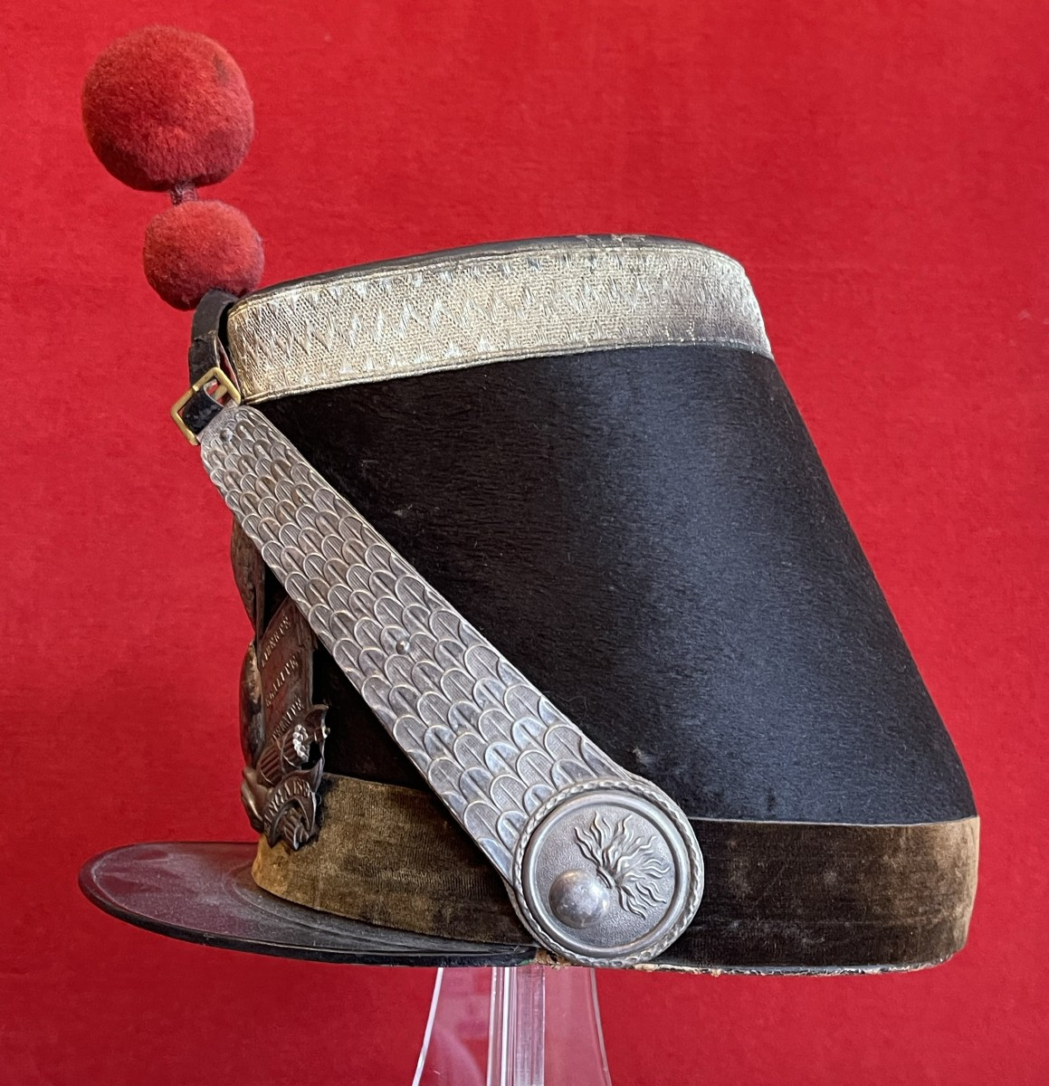 Shako For National Guard Officer, Model 1848, France, Second Republic-photo-1