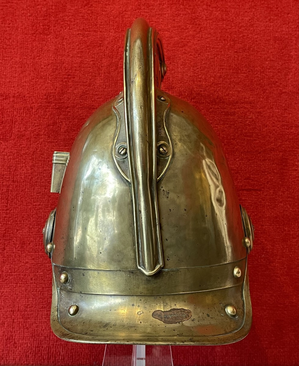 Casque Sapeur Pompier Modèle 1855, France Second Empire / Magny-sur-Tille-photo-2