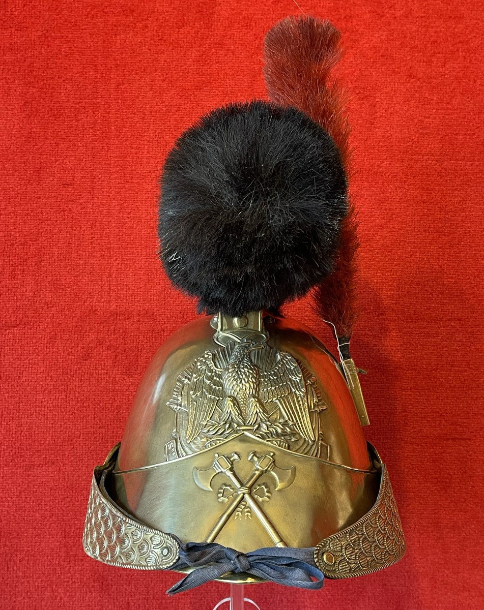 Casque Sapeur Pompier Modèle 1845/52, France Second Empire-photo-2