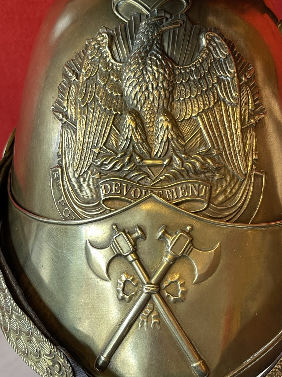Casque Sapeur Pompier Modèle 1845/52, France Second Empire-photo-5