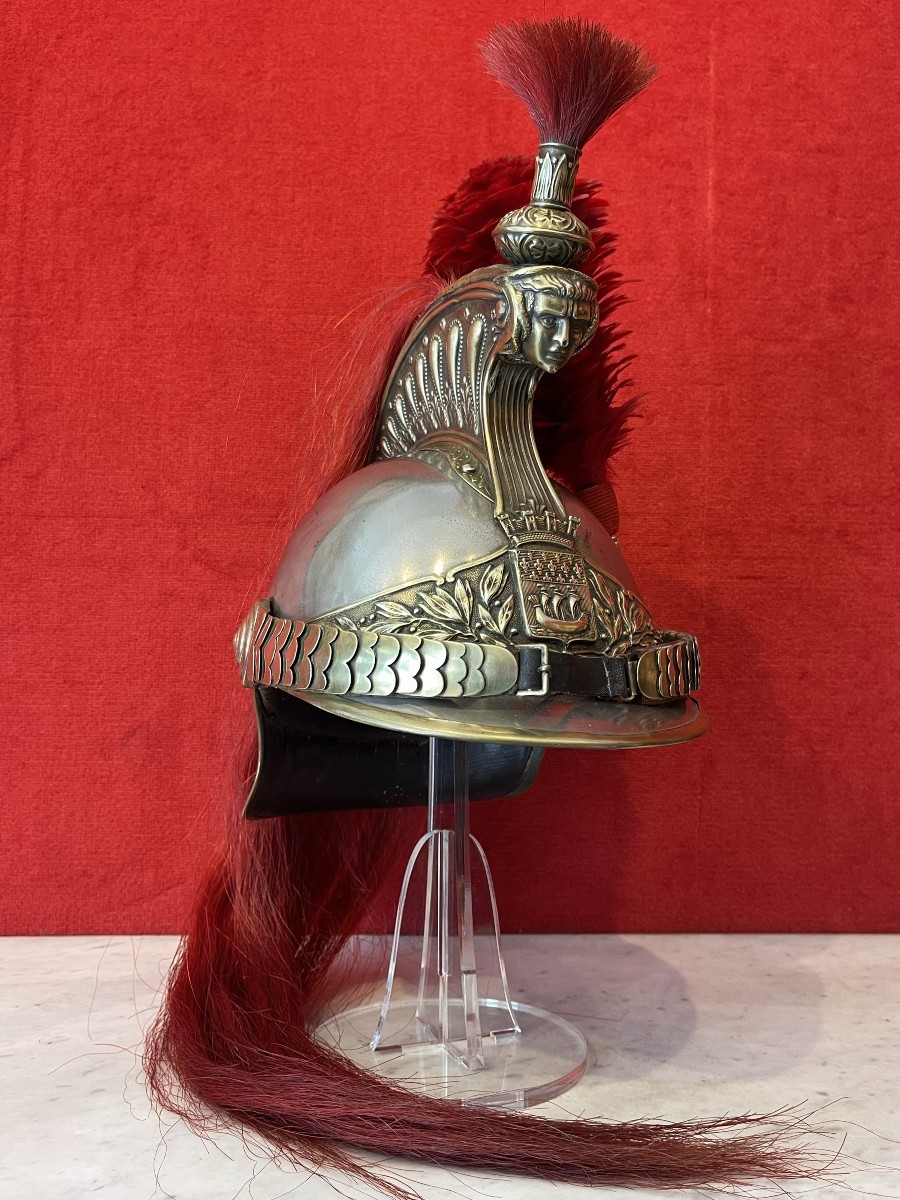 Trumpet Helmet Of The Paris Horse Republican Guard, Model 1876, France Cavalery