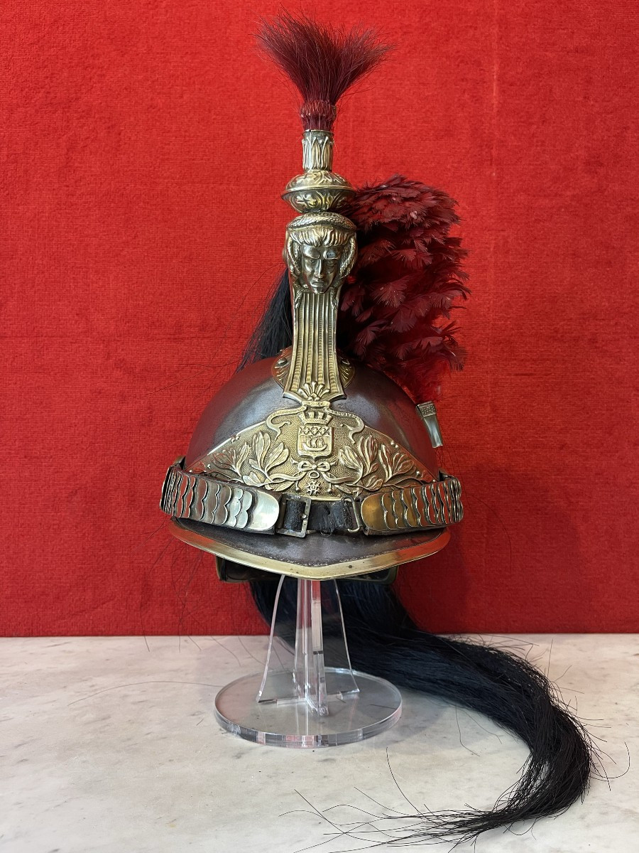 Helmet For The Paris Republican Guard, Model 1876/1907, France Cavalery-photo-2