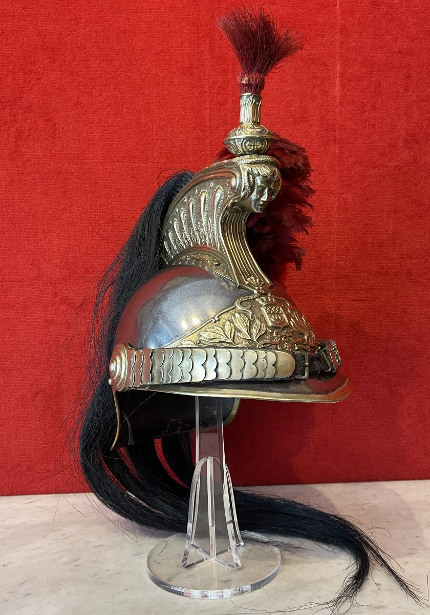 Helmet For The Paris Republican Guard, Model 1876/1907, France Cavalery-photo-3