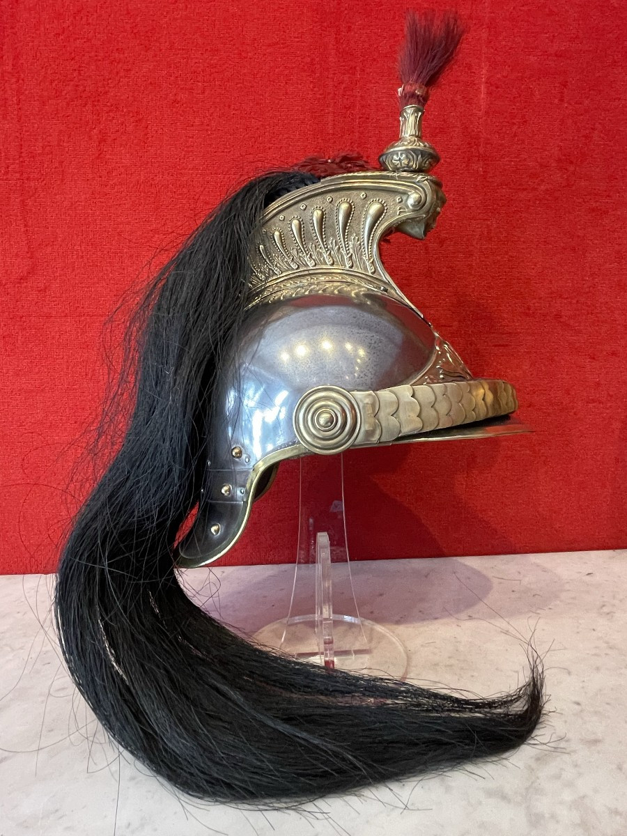 Helmet For The Paris Republican Guard, Model 1876/1907, France Cavalery-photo-1
