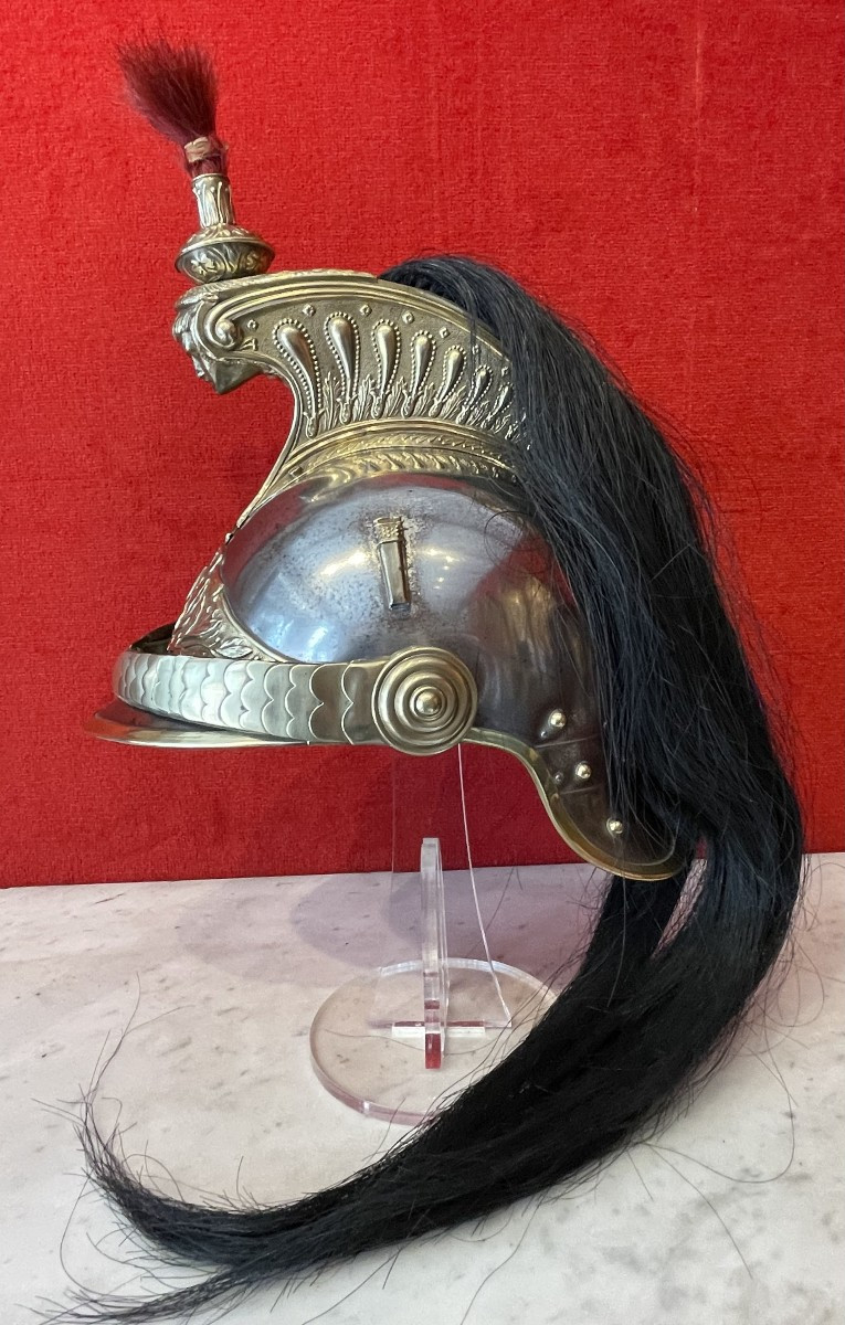Helmet For The Paris Republican Guard, Model 1876/1907, France Cavalery-photo-2
