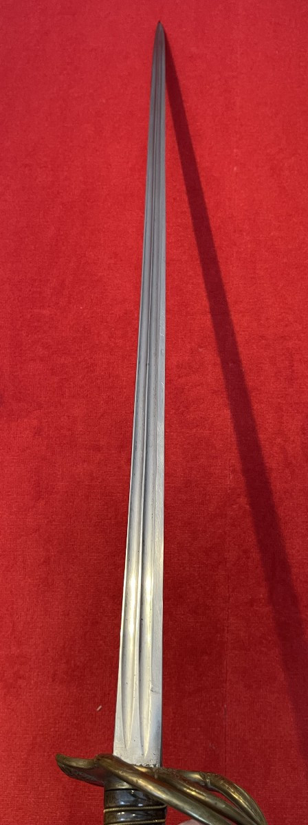 Sabre d'Officier de Cavalerie vers 1895, France Troisième République WW1-photo-4