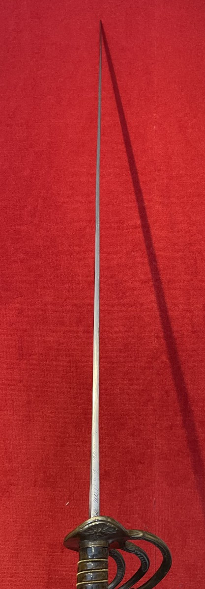 Sabre d'Officier de Cavalerie vers 1895, France Troisième République WW1-photo-1