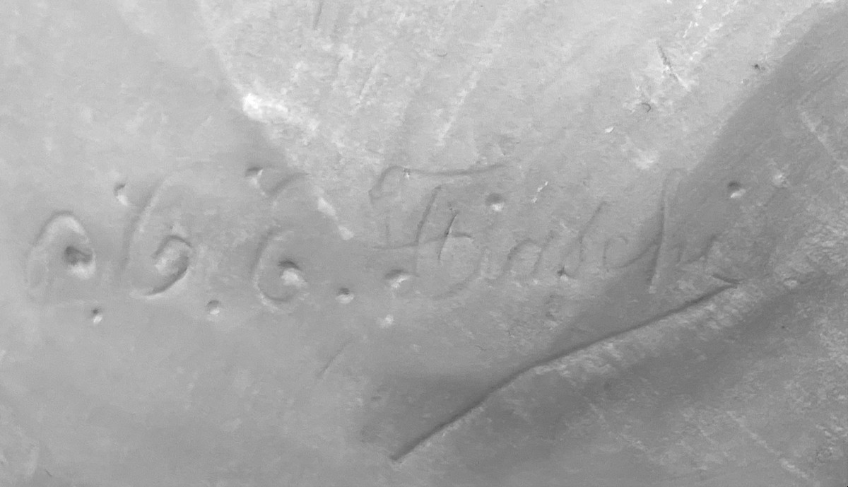 Emilio Fiaschi (1858-1941): Naked Beauty, Large Alabaster Sculpture-photo-6