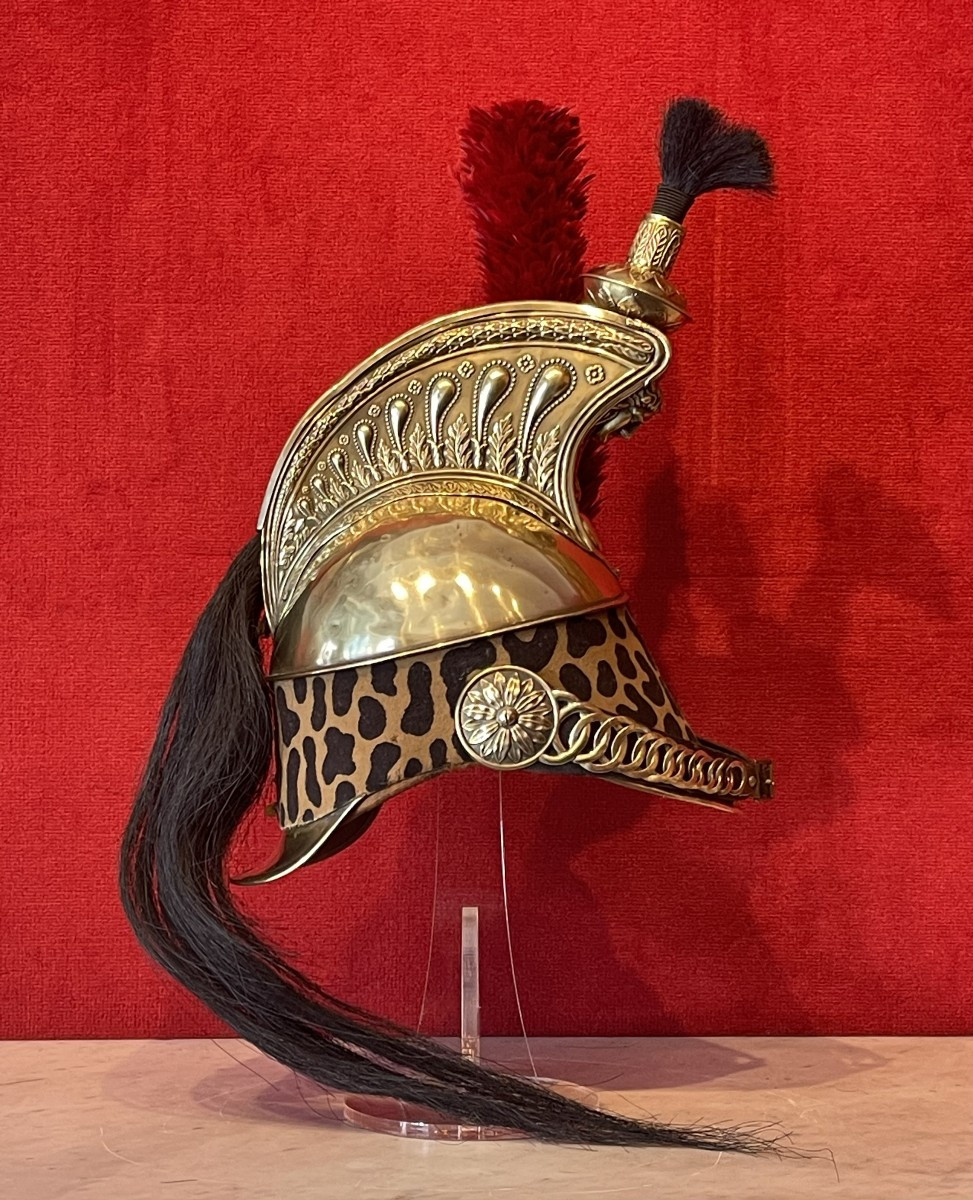 Dragoon Helmet, Model 1858, Second Empire Napoleon III / Third Republic French Cavalry -photo-2