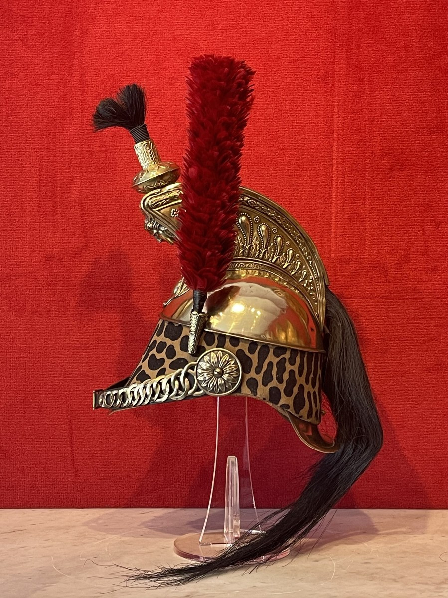 Dragoon Helmet, Model 1858, Second Empire Napoleon III / Third Republic French Cavalry -photo-4