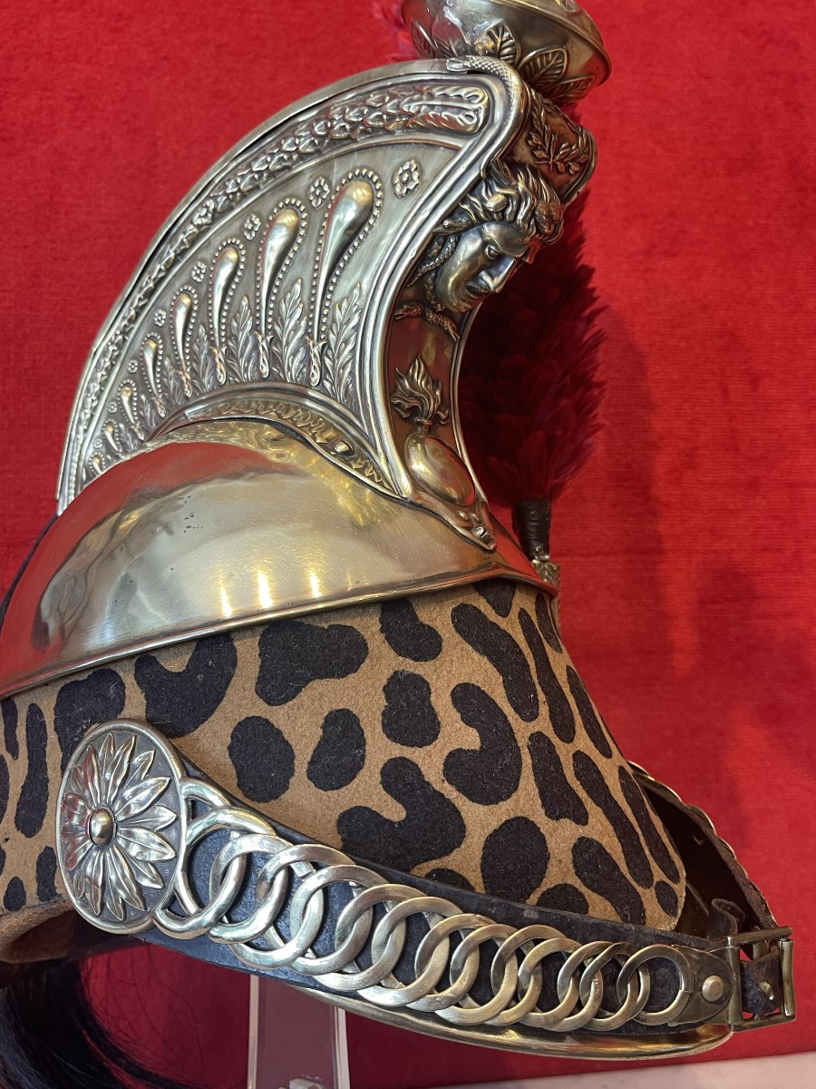 Dragoon Helmet, Model 1858, Second Empire Napoleon III / Third Republic French Cavalry -photo-1