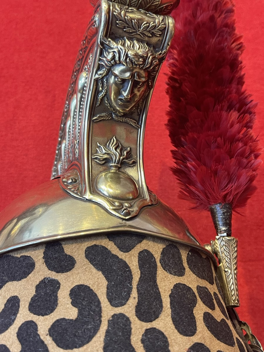 Dragoon Helmet, Model 1858, Second Empire Napoleon III / Third Republic French Cavalry -photo-2
