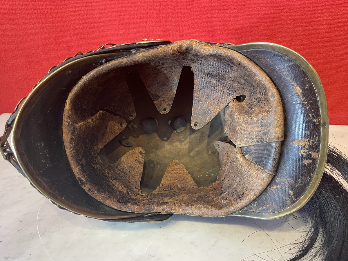 Dragoon Helmet, Model 1858, Second Empire Napoleon III / Third Republic French Cavalry -photo-7